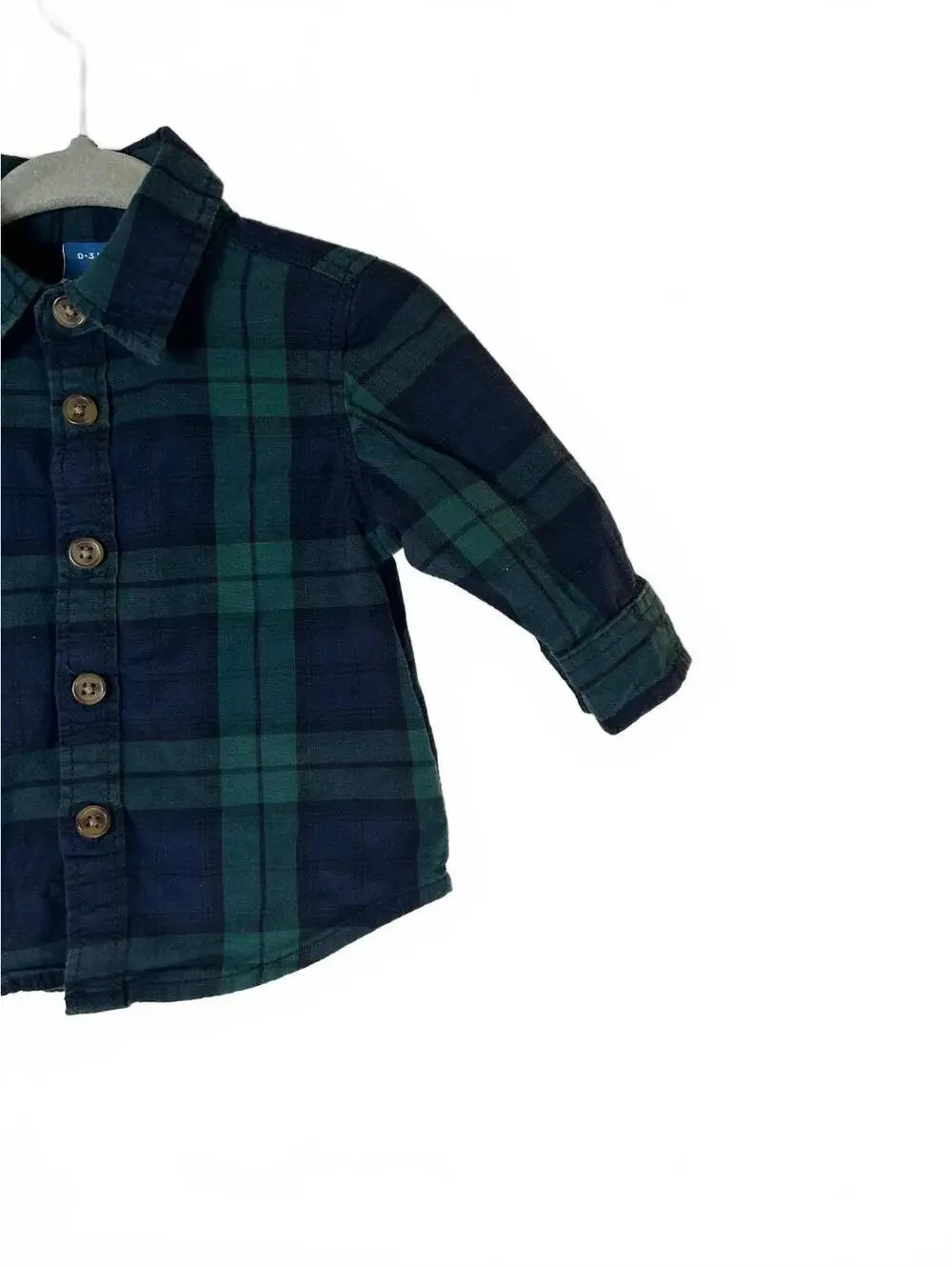 OLD NAVY Boy’s Plaid Flannel Shirt / Size: 0/3 Months